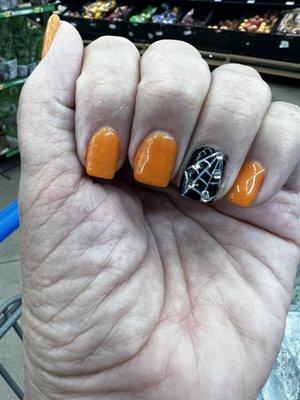 Halloween Dip Manicure