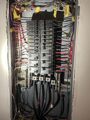 indoor sub panel installation