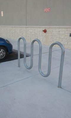 Bike rack. Check.