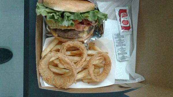 Double Bacon Cheeseburger Basket