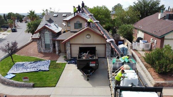 Shingle delivery for this Re-Roof , thank you elite roofing supply !!