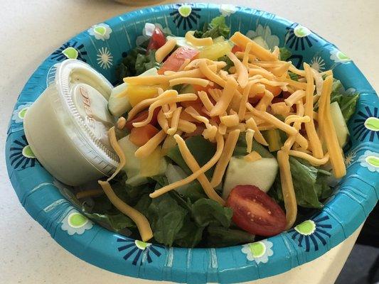 Side salad option