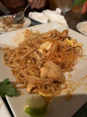 Pad Thai chicken (already eaten some!)