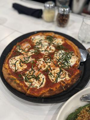 Margarita Pizza- always great if you need something quick!