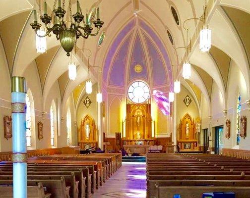 Interior of SFDS Catholic Church Lake Geneva WI