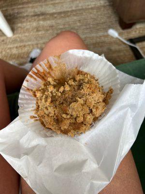 Coffee cake muffin