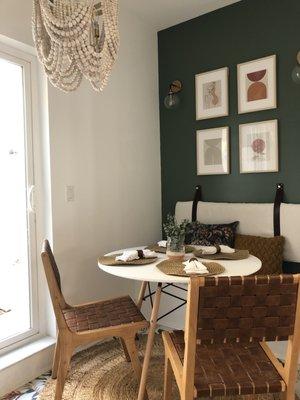 The perfect breakfast nook at a gorgeous home in Fitler Square!