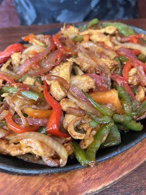 Chicken fajitas