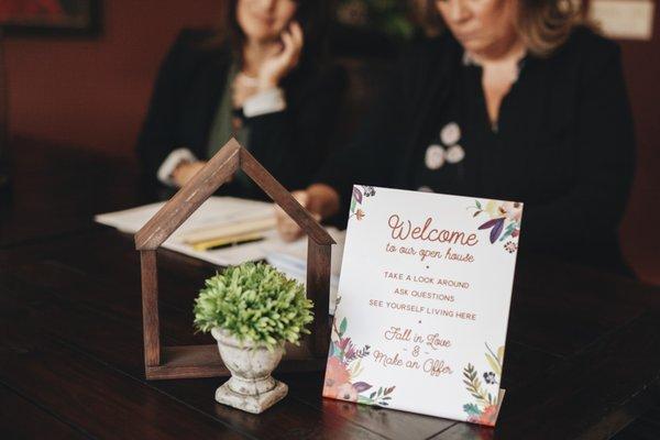 Agents prepare to host an open house