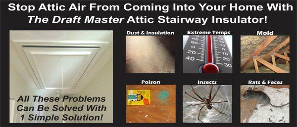 The Draft Master Stairway Insulator Protects Your Home