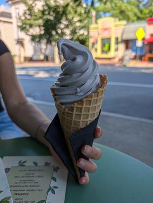 Blueberry soft serve.