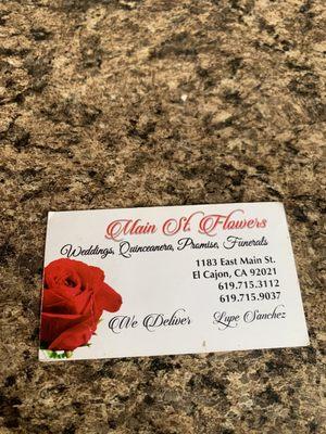 Florist info