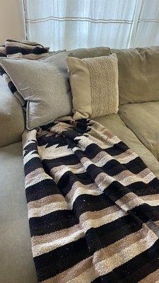 Printed cotton throw