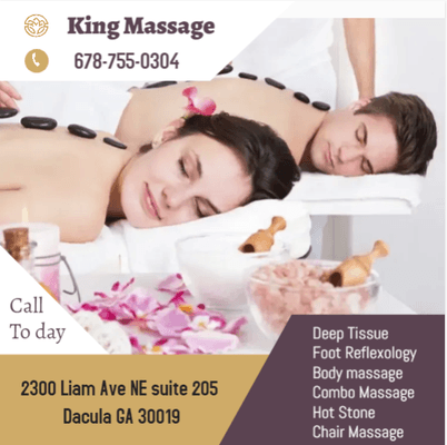 A couple's massage is just like any other massage service, 
but you and your partner receive the massage at the same time, 
o...