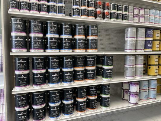 We sell the full line of Benjamin Moore paints