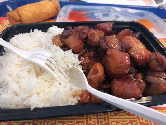 Delicious bourbon chicken