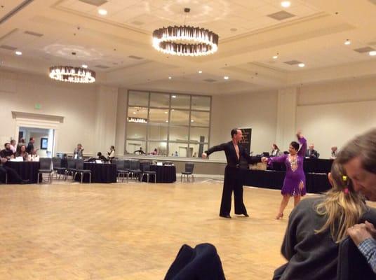 2015 Denver Dance Jam. Pro/Am Dance Competition. Dancing the Rumba.