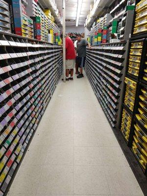 Fasteners aisle