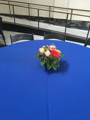 center piece flowers for a gathering at the Oakland city hall.