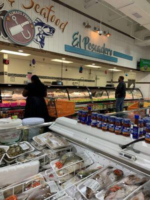 More meat, chicken and seafood counter