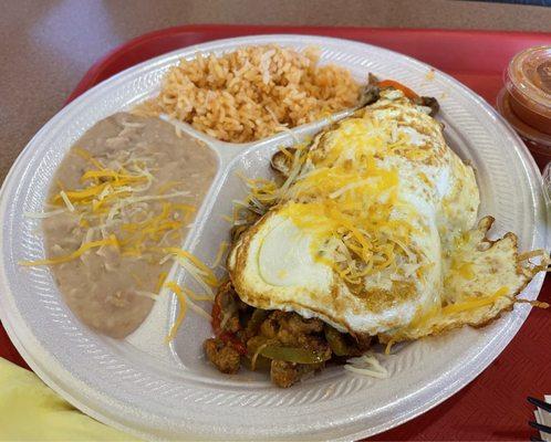 Steak Ranchero breakfast plate!