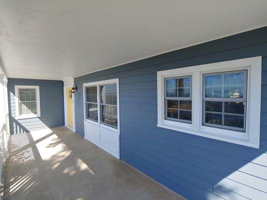 Front porch windows