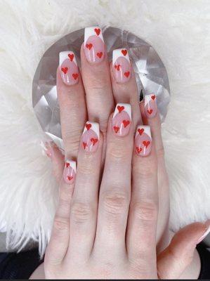 Valentines nails