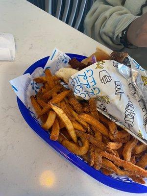 Gyro and Cajun fries