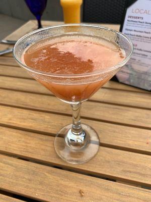 Fresh peach cosmo