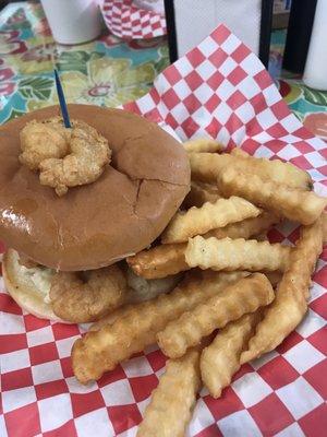 Shrimp burger combo