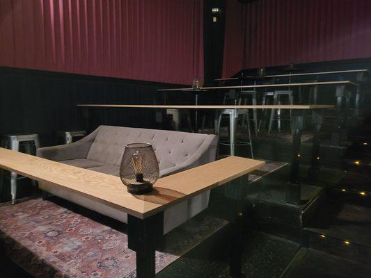 They did some remodeling in the upper section of the theater. High top chairs and couches! - 12/2021