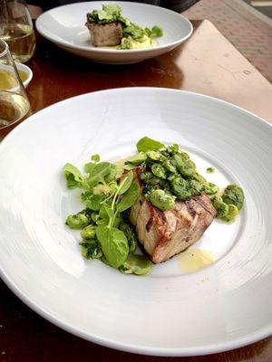 Tuna with Fava bean mousse  AMAZING!