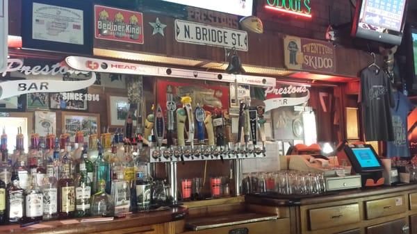 Fully stocked bar, good taps, great prices.