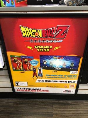 A poster for dragonball Z Kakorot!