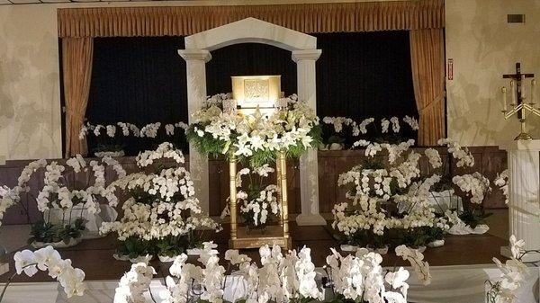 2017 Holy Week, Beautiful Altar of Repose at St. John of God