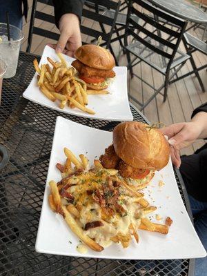 Two fish sandwiches my friends had