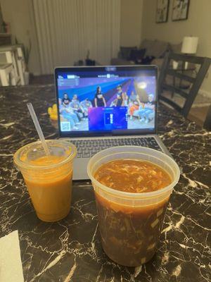 Hot and Sour Soup Thai Tea