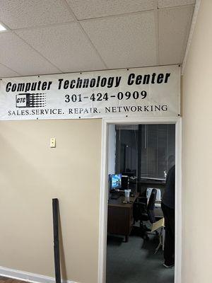 Computer Technology Center Suite Entrance