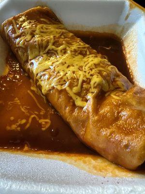 Bean and cheese, wet burrito.