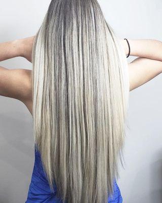 Platinum balayage ombre