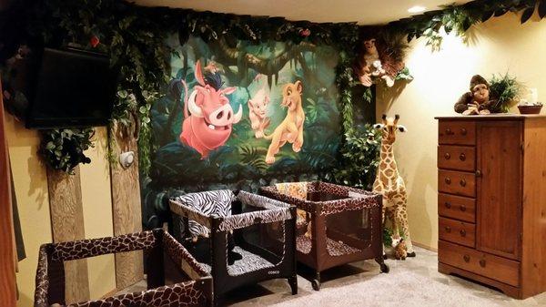 Adorable Lion King themed room is my favorite!!