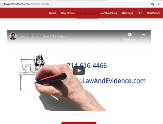 Check out a little animated clip of our practice areas at www.lawandevidence.com/practice-areas/