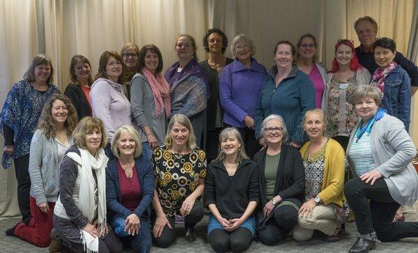 Dorthe Krogsgaard and Peter Lund Frandsen (of Denmark), teaching their "Round About" series classes at Seattle Reflexology