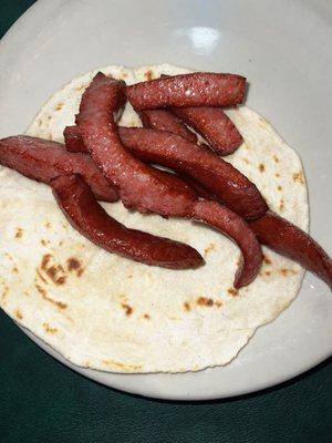 Smoked Sausage Taco