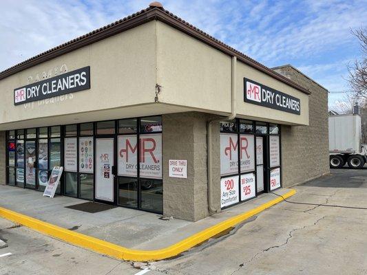 Mr. Dry Cleaners, open for walk-in customers.