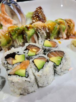 Salmon avocado roll. Perfection!