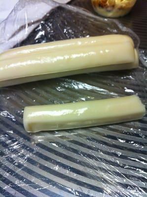 Smoked string cheese - yum!