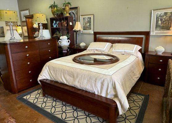 Macy's Queen Cherry Bedroom Set