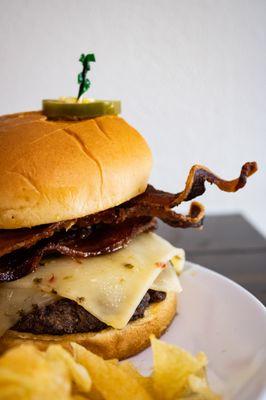 Hot Honey Bacon Burger