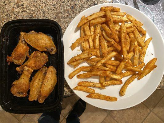 Wings and Large Fry